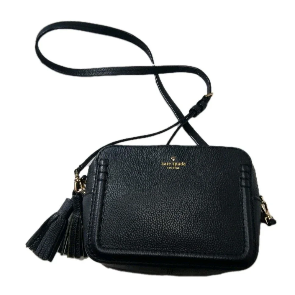 Kate Spade Orchard Street Crossbody Bag Black Leather
